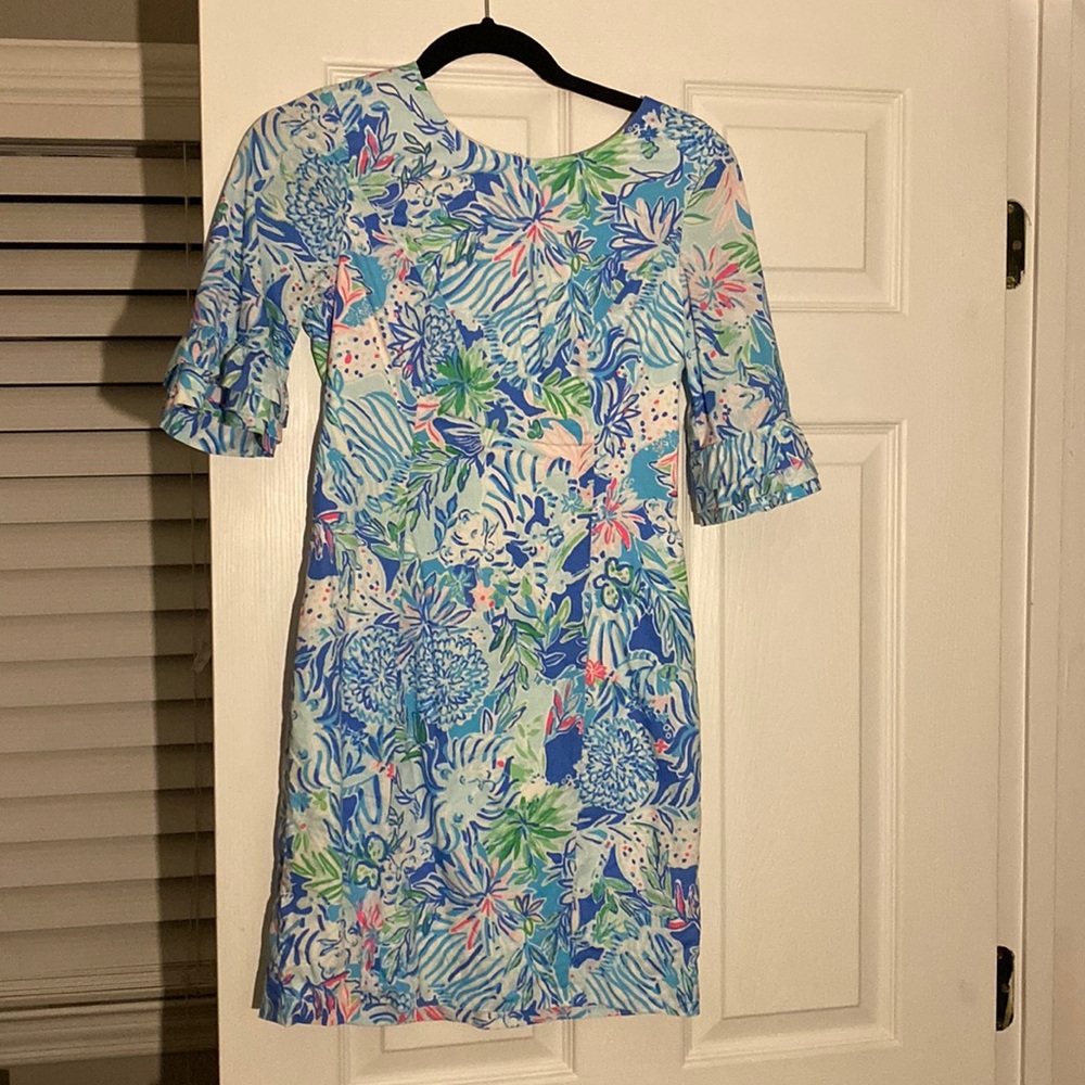Lilly Pulitzer ruffle sleeve dress